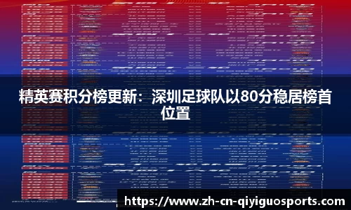精英赛积分榜更新：深圳足球队以80分稳居榜首位置